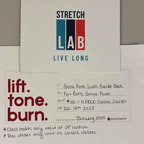 Item #38 Pure Barre and Stretch Lab